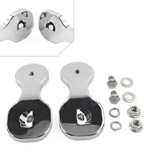 バックミラーマウントアダプター ハーレーツーリングストリートグライド 14-21 クローム用- Rearview Mirror Mount Adapter for Harley Touring Street Glide 14-21 Chrome-
