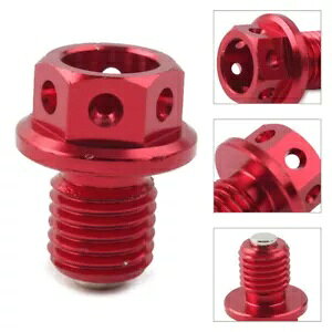 �I�C���h�����l�W�l�W M12xP1.5 �z���_ CRF/XR/Z50 CR80/125 XR100/250 ��- Oil drain screw screw M12xP1.5 for Honda CRF/XR/Z50 CR80/125 XR100/250 red- �y���s�A���i�z