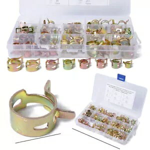 6-15mm �X�v�����O�e�[�v�A�N�V�����R���V���R���^��z�[�X�p�C�v�N�����v- 6-15mm spring tape action fuel silicone vacuum hose pipe clamp- �y���s�A���i�z