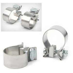n[[_rbh\ GWp 1.75 C` xh̔rCNv XeXX`[- Exhaust clamp on 1.75" Bends for Harley-Davidson Engine Stainless Steel-