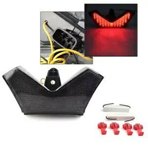LED �e�[�����C�g �C���W�P�[�^�[ �e�[�����C�g �����v KAWASAKI NINJA ZX-14R 06-10 �u���b�N- LED taillight indicator taillight lamp for KAWASAKI NINJA ZX-14R 06-10 black-
