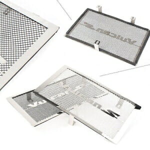 �u���b�N/�V���o�[ ���W�G�[�^�[ �N�[���[�ی�O���b�h �J���T�L �o���J�� EN650 2015-2018�p- Black/Silver Radiator Cooler Protection Grid for Kawasaki Vulcan EN650 2015-2018-