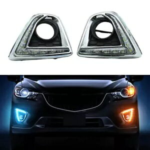 LED �f�C�^�C�������j���O���C�g�f�C�^�C�������j���O���C�g�z���C�g�C���W�P�[�^�[�}�c�_ CX-5 2012 13 2014 2pc- LED daytime running lights daytime running light white indicator for Mazda CX-5 2012 13 2014 2pc- �y���s