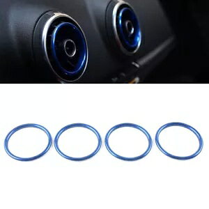 R\[ GAR xg AEgbg O Jo[ AEfB A1 S1 8X u[- Console Air Conditioning Vent Outlet Ring Cover for Audi A1 S1 8X Blue-