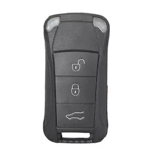 �����[�g�R���g���[���L�[�z���_�[�V�F���P�[�X�����p�|���V�F�J�C�G�� 2003-2011- Remote Control Keychain Shell Case Replacement for Porsche Cayenne 2003-2011- �y���s�A���i�z