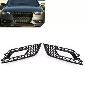 yAnjJZpbVtHOvJo[ AEfB A4 B8.5 2013-2016p- Pair Honeycomb Hex Mesh Fog Lights Cover for Audi A4 B8.5 2013-2016-