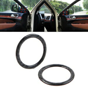 tghAXeIXs[J[OJo[W[vOh`FL[pubN2- Front Door Stereo Speaker Ring Cover For Jeep Grand Cherokee Black 2PCS-