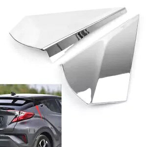 Ԃ̃ATChEBhEX|C[Jo[x[N[g^ C-HR 2016-22- Car Rear Side Window Spoiler Cover Bezel Chrome for Toyota C-HR 2016-22-