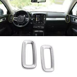 }bgVo[ TChGAxgAEgbgJo[g ABS {{ XC40 2018-2020p- Mat Silver Side Air Vent Outlet Cover Trim ABS for Volvo XC40 2018-2020-