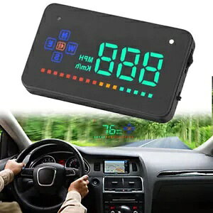 3.5 C` wbhAbv fBXvC A2 GPS HUD xߌxfW^ Xs[h[^[- 3.5" Head-Up Display A2 GPS HUD Overspeed Warning Digital Speedometer-