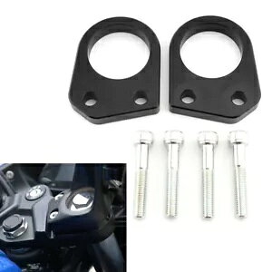 ハンドルバー ライザー スペーサー マウント クランプ スズキ ジクサー 250 SF ブラックペア- Handlebar Riser Spacer Mounting Clamp for Suzuki GIXXER 250 SF Black Pair-