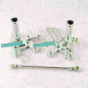 ���߉\�ȃ��A�Z�b�g �t�b�g���X�g �t�b�g���X�g �z���_ CBR900 1993-1999 �V���o�[- Adjustable Rear Set Footrests Footrest for Honda CBR900 1993-1999 Silver- �y���s�A���i�z