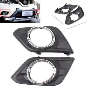 tHOv op[ Jo[ x[ Y [O GNXgC 2014-2016p- Fog Lights Bumper Cover Bezel for Nissan Rogue X-trail 2014-2016-
