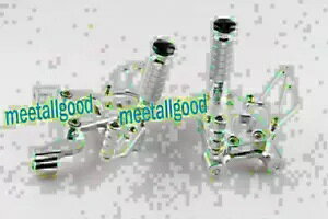 �h�D�J�e�B 1199 �p���A�Z�b�g ���A���߉\�ȃ��[�X �t�b�g���X�g �V���o�[ GP �V�t�g- Rearset rear adjustable race footrests silver GP shift for DUCATI 1199- �y���s�A���i�z