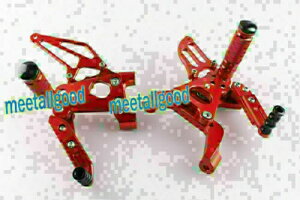 �I�[�g�o�C���[�V���O�t�b�g�y�O DUCATI 1199 �����\�� GP �V�t�g���A�Z�b�g���b�h- Motorcycle Racing Footpegs for DUCATI 1199 Adjustable GP Shift Rear Set Red- �y���s�A���i�z