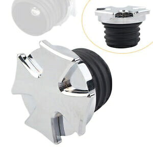 n[[_Ci X|[cX^[ XL [hLO N[plWtNX^NW- Threaded Cross Tank Lids for Harley Dyna Sportster XL Road King Chrome-