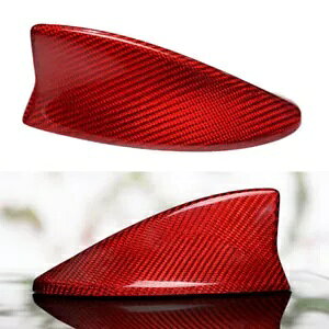 V[NtB Aei Jo[ NTX LS LX ES IS NX RX RC ȂǗp J[{t@Co[ bh- Shark Fin Antenna Cover for Lexus LS LX ES IS NX RX RC etc Carbon Fiber Red-