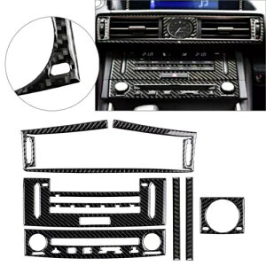 J[{t@Co[GAxg AC & CD plJo[ LHD NTX IS250 IS350 14-18- Carbon Fiber Air Vent AC&CD Panel Cover LHD For Lexus IS250 IS350 14-18-