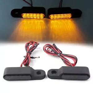 2x LED �I�[�g�o�C�C���W�P�[�^�[�u���[�L�N���b�`���o�[�C���W�P�[�^�[�u���b�N���j�o�[�T��- 2x LED motorcycle indicator brake clutch lever indicator black universal- �y���s�A���i�z