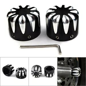 n[[ GNgOCh X|[cX^[pJbgtgANXLbvibgJo[- Cut Front Axle Cap Nut Cover for Harley Electra Glide Sportster-