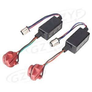 2x �x�� CANBUS 1157 LED �f�R�[�_ �o���u�̏�̂Ȃ����ג�R�x�[�X GK- 2x warning CANBUS 1157 LED decoder bulb fault-free load resistance base GK-
