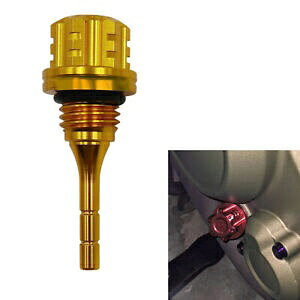 NNP[X IC Q[W bh IXAIC x CWP[^[AS[hAGY6 BWS 125CC p- Crankcase Oil Gauge Rod Male, Oil Level Indicator, Gold, for GY6 BWS 125CC-