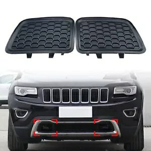 TChAOtbNCT[gg W[vOh`FL[ 2014-2016 yAp- Side Lower Grill Tow Hook Insert Trim for Jeep Grand Cherokee 2014-2016 Pair-