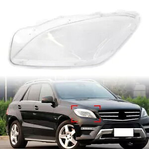 tgwbhCgNAKXJo[EZfX W166 2012 2013 14 2015- Front headlights clear glass cover right for Mercedes W166 2012 2013 14 2015-