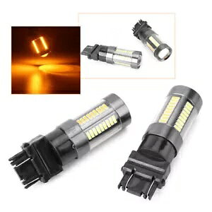 12V T25 3157 fAJ[ XCb`obN 66 SMD 4014 LED d_ŃCg v- 12V T25 3157 Dual-Color Switchback 66 SMD 4014 LED Bulbs Flashing Light Lamp-