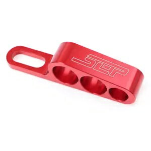 6mm CNC 3 �����j�o�[�T���}�E���g�A���~�I�C���p�C�v�X�^���h���}�n R1 ���b�h- 6mm CNC Three Hole Universal Mount Aluminum Oil Pipe Stand for Yamaha R1 Red-