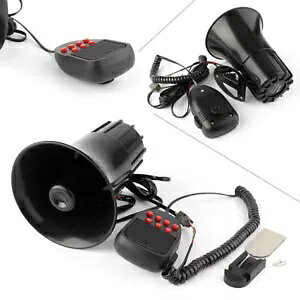 BLK 12V 100W 剹ʎԌxx@hTCGAz[ PA Xs[J[- BLK 12V 100W Loud Car Alarm Police Fire Siren Air Horn PA Speaker-