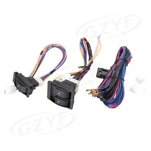 12V �n�[�l�X �ԗp �d���p���[�E�B���h�E�X�C�b�`�L�b�g ���j�o�[�T���Z�b�g- 12V Harness Car Car Electric Power Window Switch Kit Universal Set- �y���s�A���i�z