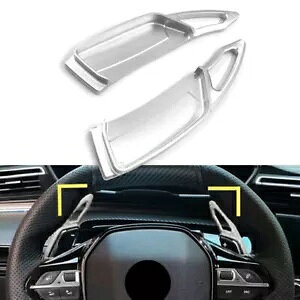 vW[ 3008 5008 GT 2017-2022 2018 VtgbJ[GNXeVA~Vo[- For Peugeot 3008 5008 GT 2017-2022 2018 shift rockers extension aluminium silver-