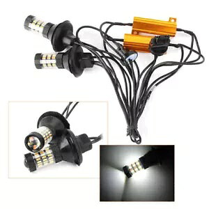 3156 fA J[ XCb`obN LED CWP[^[d 4014 60SMD DRL - 3156 Dual Color Switchback LED Indicator Bulbs 4014 60SMD DRL Car-