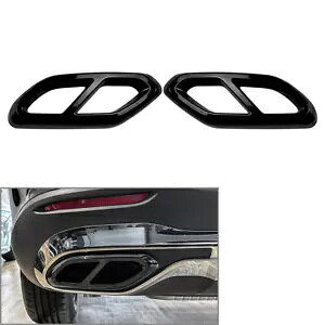 rCe[pCv}t[[Jo[ xc GLC NX X254 22+ BLK- Exhaust Tailpipe Muffler Tip Cover for Benz GLC Class X254 22+ BLK-