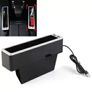 EȃI[KiCU[ WCg[{bNX MbvtB[ EHbgz_[ - Right Seat Organizer Joint Storage Box Gap Filler Wallet Holder Car-