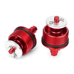 �v���{���e�[�W ���M�����[�^�[ �t�H�[�N �l�W �z���_ CB400 1992-1998 �A���~�j�E�� �y�A ���b�h- Prevoltage Regulator Fork Screws for Honda CB400 1992-1998 Aluminum Pair Red-