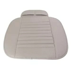 �ʋC���̂���|�YPU���U�[�V�[�g�J�o�[�J�[�N�b�V�����p�b�h�}�b�g�J�[�O���[- Breathable Bamboo Charcoal PU Leather Seat Cover Car Cushion Pad Mat Car Grey- �y���s�A���i�z