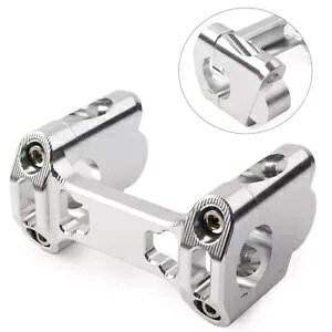 nho[NbvA_v^[ BMW R1200GS LC / Ahx`[ 14-20 Vo[- Handlebar clip adapter height increase for BMW R1200GS LC / adventure 14-20 silver-