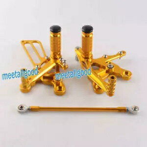 ���߉\�ȃ��A�Z�b�g �t�b�g���X�g �t�b�g���X�g �z���_ CBR900 1993-1999 �S�[���h�p- Adjustable Rear Set Footrests Footrest for Honda CBR900 1993-1999 Gold- �y���s�A���i�z