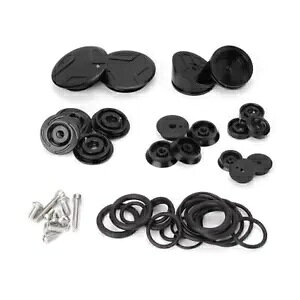 CNC �t���[�����L���b�v�J�o�[���� BMW R1200GS ADV LC 14 15 �u���b�N- CNC frame hole caps cover decoration for BMW R1200GS ADV LC 14 15 black- �y���s�A���i�z