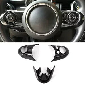 J[{XeAOzC[t[Jo[ BMW ~jN[p[ F55 F56- Carbon Steering Wheel Decor Frame Cover Order For BMW MINI Cooper F55 F56-