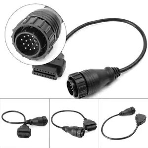 43cm 14s16s Obd2 OBDII ԐffA_v^[P[u ZfXxcp Vi- 43cm 14pin to 16pin Obd2 OBDII Car Diagnostic Adapter Cable for Mercedes-Benz New-