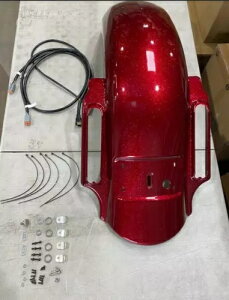 OS&D AhoubN n[h LfB zbg bh bh t[N h~l[^[ tF_[ 2014 Nȍ~ c[Op OS&D Advanblack Hard Candy Hot Rod Red Flake DOMINATOR FENDER FOR 2014+ TOURING