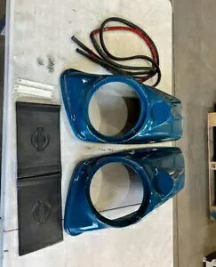 OS&D AhoubN r[h eB[ 8 C` ThobO Xs[J[ W 14 Έȏ c[Op OS&D Advanblack Billiard Teal 8'' SADDLEBAG SPEAKER LIDS FOR 14+ TOURING