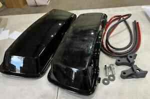 OS&D Advanblack rrbhubN ThobOWJo[ n[[c[O 1994-2013p OS&D Advanblack Vivid Black Saddlebag Lid Cover for Harley Touring 1994-2013