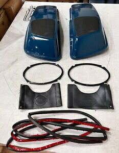 OS&D Advanblack r[h eB[ 6X9 ThobO Xs[J[ W 2014 Nȍ~ c[Op OS&D Advanblack Billiard Teal 6X9 SADDLEBAG SPEAKER LIDS FOR 2014+ TOURING