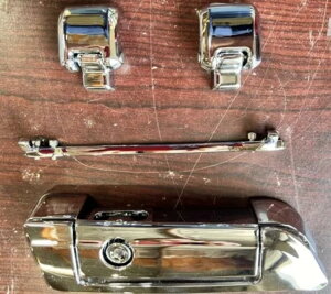 OS&D Advanblack n[[cA[pbNpN[qW&b`Lbg OS&D Advanblack CHROME HINGES & LATCH KIT FOR HARLEY TOUR PAK