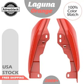 ラグナ オレンジ ミッドフレーム エア ディフレクター ヒート シールド 2009 年以降のハーレー ツーリングに適合 Laguna Orange Mid Frame Air Deflector Heat Shield Fits 2009+ Harley Touring