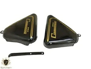 Norton Commando Roadster �u���b�N�h�� MK3 850 �T�C�h�p�l�� 1975 �ɓK�� Fit For Norton Commando Roadster Black Painted MK3 850 Side Panel 1975 �y���s�A���i�z